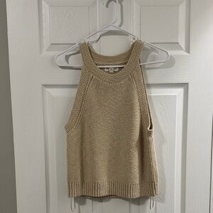 NWOT Marled Beige Knit Top